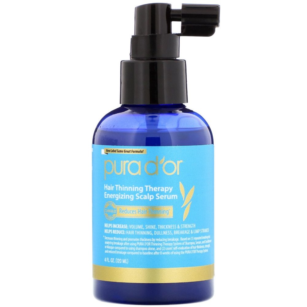 Pura D'or, Hair Thinning Therapy Energizing Scalp Serum, 4 fl oz (120 ml) NIB